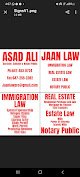 Negocio Asad Ali Jaan Law Professional Corporation